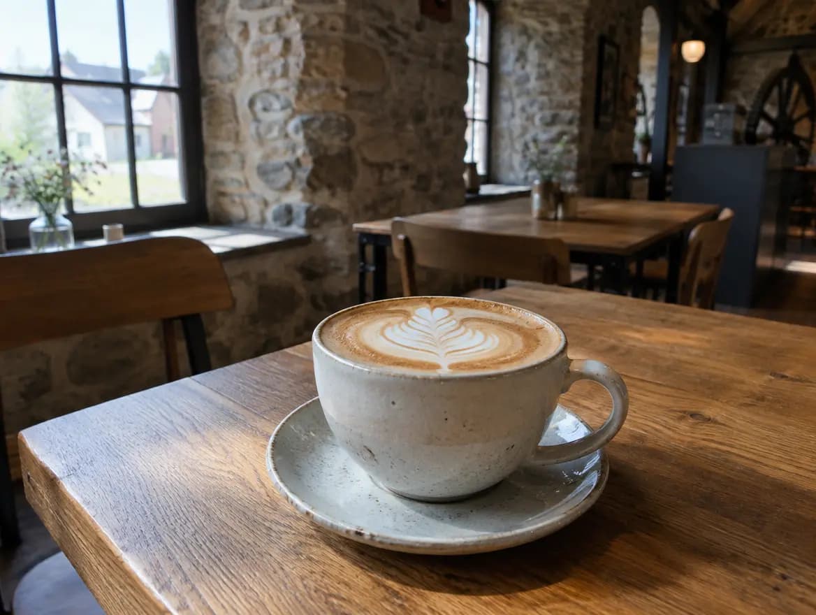 Rosetta na cappuccinu
