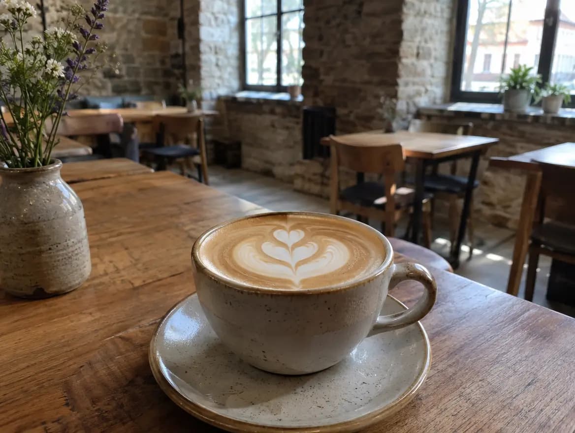 Tulipán latte art